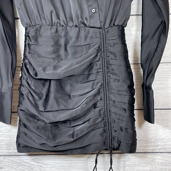 Redpolaris Black Funky Asymmetrical Style Party Mini Dress Size M - Picture 5 of 12